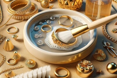 como limpiar joyas de oro